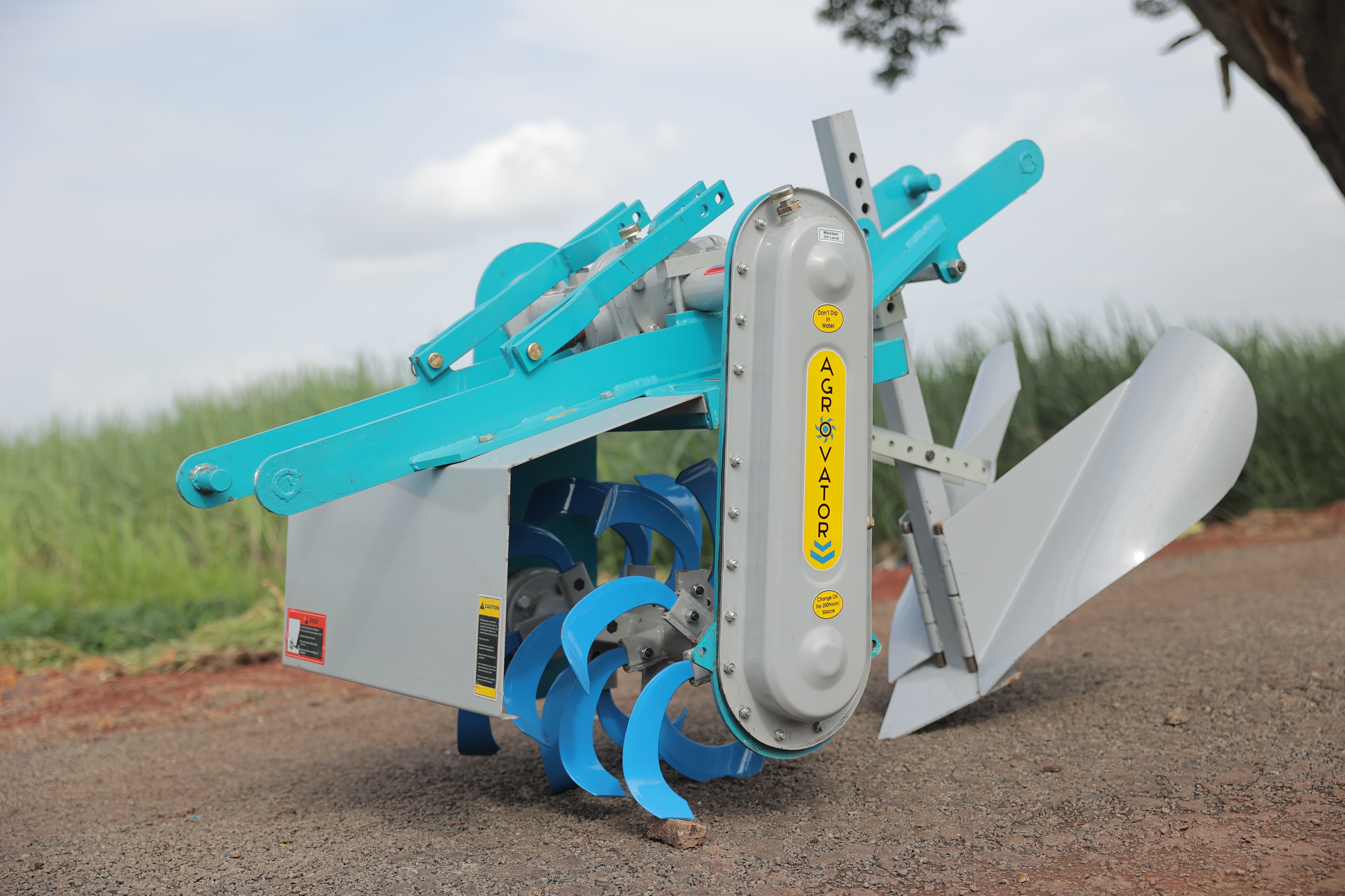 Agrovator RF Series tractor with Maharashtra Agro Equipments implement